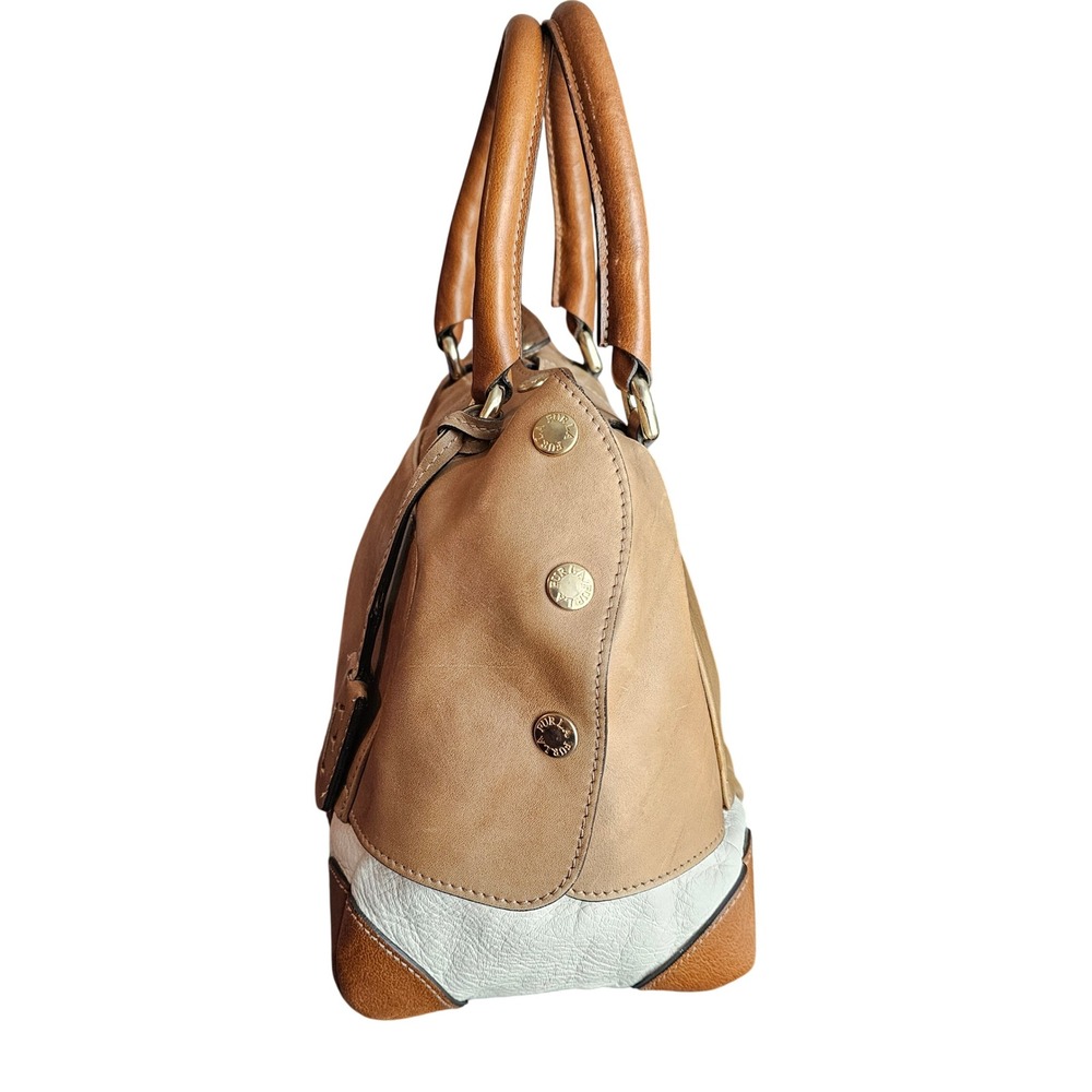 Furla Tri Color Leather Popper Colour Block Satchel - Picture 5 of 12